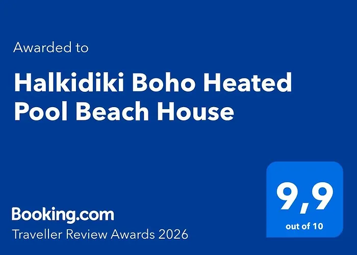 Halkidiki Boho Heated Pool House فيلة