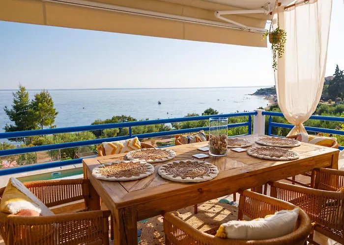 Halkidiki Boho Heated Pool House * Gerakini